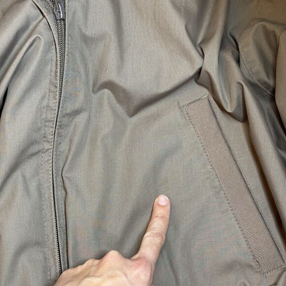 Vintage Members Only Bomber Jacket - Taupe - 44L - Picture 10 of 12